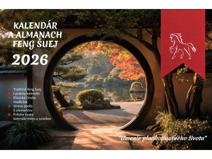 Kalendár almanach Feng šuej 2026 Titulka