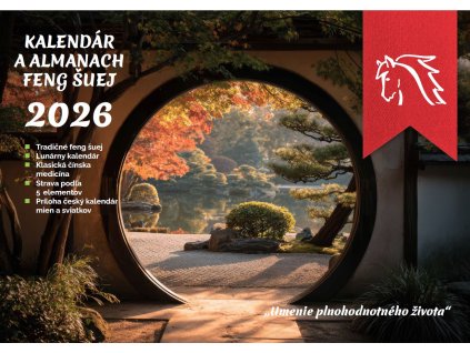 Kalendár almanach feng šuej 2026 titulka