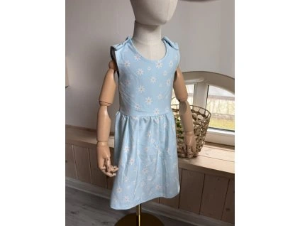 Laclové šaty modré