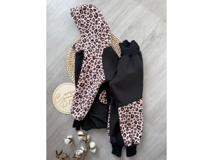 Softshellová souprava leopard
