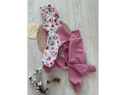 Softshellová souprava květiny