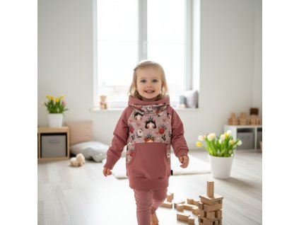 Tepláková mikina s límcem- princezna