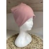 Tepláková čepice- světlá starorůžová