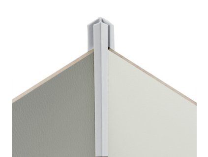 Rohový spojovací profil 90° světle šedý pro 3mm obkladové panely -vnitřní