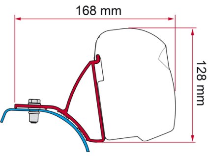 Adaptér  - Kit Fiamma  F43 Van na Renault Trafic