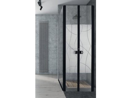 Sprchové dveře 2 panely PMMA, 650x1800mm