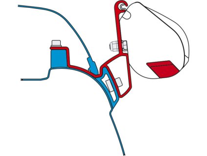Adaptér pro markýzu F35 pro vozidla VW T5/T6 California