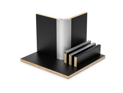 Nábytková topolová překližka -Černá matná 15mm - HPL laminát