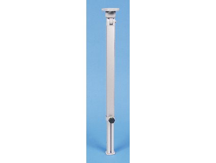 Skládací noha stolu, stříbrná - výška 555 - 765 mm - kloub nahoře