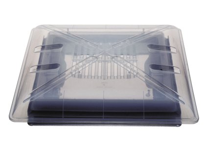 Střešní okno z čirého skla 400 x 400 mm s roletou a moskytiérou MPK