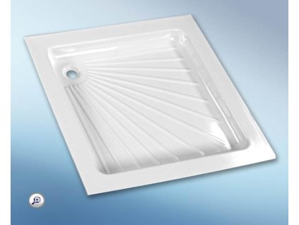 Plastová sprchová vanička - Bílá - 66,5 x 65,5cm