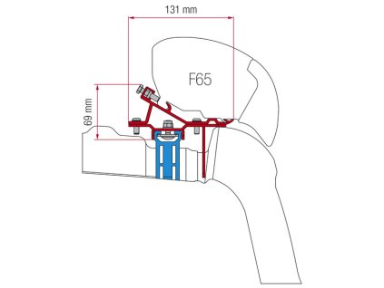 Adaptér Fiamma F65 a F80 pro VW Crafter od roku 2017