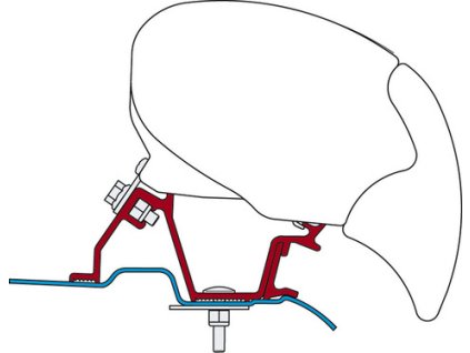 Adaptér pro markýzu F65 a F80 pro Mercedes Sprinter/ VW Crafter