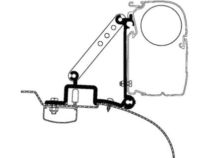 Adaptér na markýzu Thule Omnistor - Ducato, Boxer, Jumper