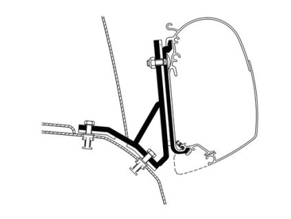 Adaptér na markýzu Thule Omnistor - Fiat Ducato a Iveco Daily H2