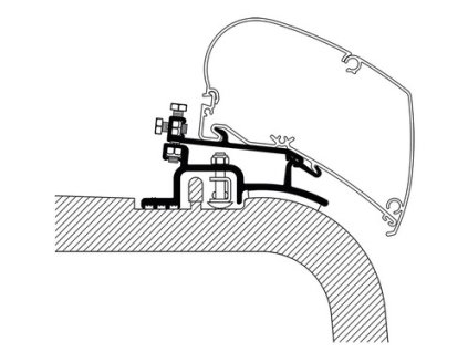 Adaptér na markýzu Thule Omnistor - Ducato, Boxer, Jumper 1994-2006