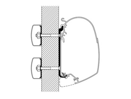 Univerzální sada plochých adaptérů Thule Omnistor