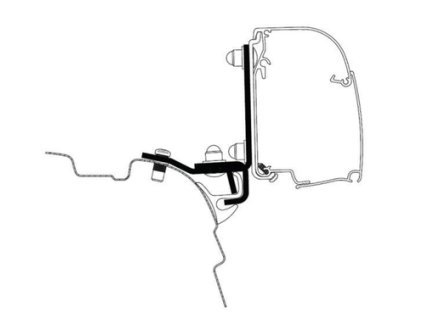 Adaptér pro VW T5, T6 s lištou Brandrup na markýzy Thule 4200