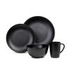 Melaminová sada nádobí CAMP4 LUND - 16 kusů-černá
