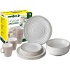 Melaminová sada nádobí Savana - 16dílná - pro 4 osoby- protiskluzová