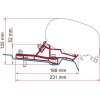 Adaptér Fiamma  F80 pro Ford Transit Van H2 L2 - 290 cm