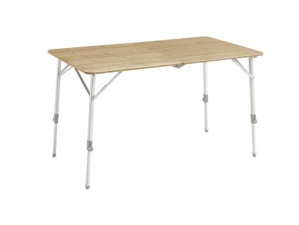 Stůl skládací Outwell CUSTER L Alu 120x70 hnědý Bambus