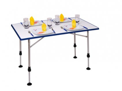 Stůl kempingový UWE 115x69 Camp4 bílý/modrý