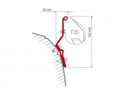 Adaptér markýzy Fiamma F35 Pro - VWT4
