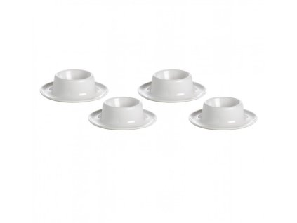 Gimex 4-dílná sada kalíšků na vejce bílá