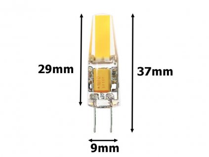 LED žárovka G4 COB3W - studená bílá