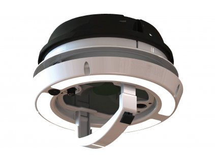 Airxcel Maxxfan Dome Dachlüfter / Seitenwandlüfter 12 V mit LED Beleuchtung schwarz