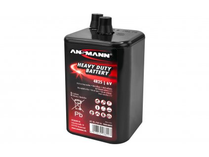 Ansmann 9000 mAh zinko-uhlíková baterie 4R25 6 V
