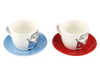 VW Collection T1 Bulli Espresso Tassen Set 2 Stück 100 ml