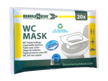 Brunner WC Mask papírová sedátka na kempingové toalety 20 kusů