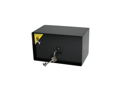 Standartní mobilní trezor s dvoubitovým bezpečnostním zámkem 22 x 13 x 13 cm