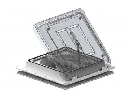 Fiamma Turbo Vent Premium střešní okno s ventilátorem Crystal - 40 x 40 cm