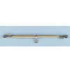 Střešní upínací hliníková tyč s objímkami - 25x1 mm - 170 až 260 cm