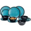 12-dílná sada melaminového nádobí Aqua
