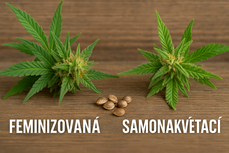🌱 Feminizovaná vs. samonakvétací semena konopí: Které si vybrat?