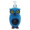 wholesale owl silicone pipe blue 16cm 1