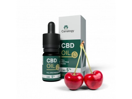 Canalogy CBD OIL, Třešeň (Procento CBD 10%)