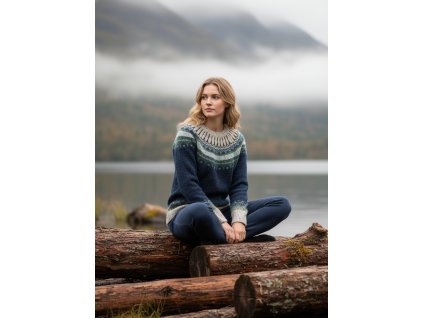 Dámský svetr s Fair Isle vzorem