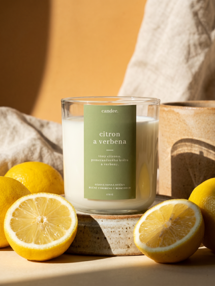 Sójová svíčka - CITRON A VERBENA