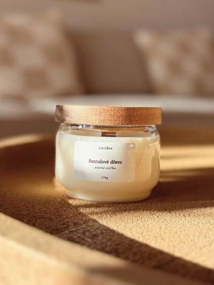 Sójová svíčka XL - WOODEN