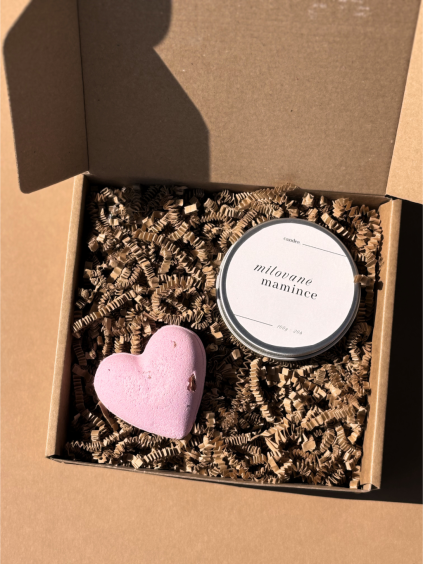 Dárkový set mamince - svíčka v plechovce