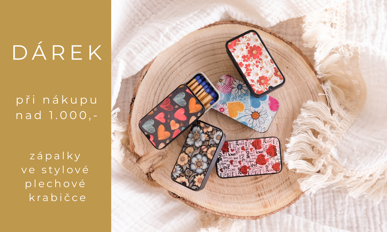 Dárek k objednávce sirky