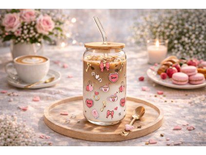 Iced coffee in a charming mason jar (1)