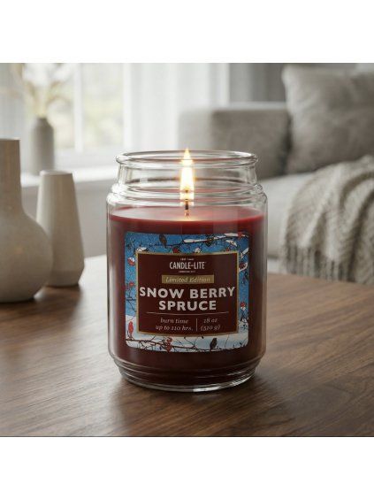 Vonná Svíčka Candle-Lite Snow Berry Spruce