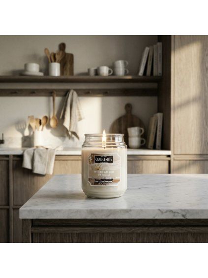 Vonná Svíčka Candle-Lite White Amber Vanilla