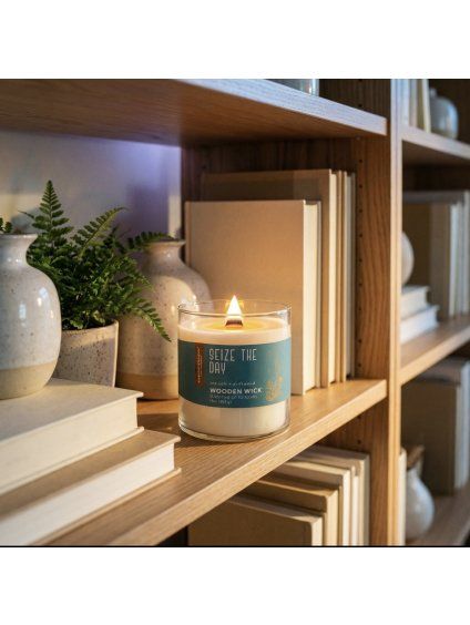 Vonná Svíčka Essential Elements Wooden Wick